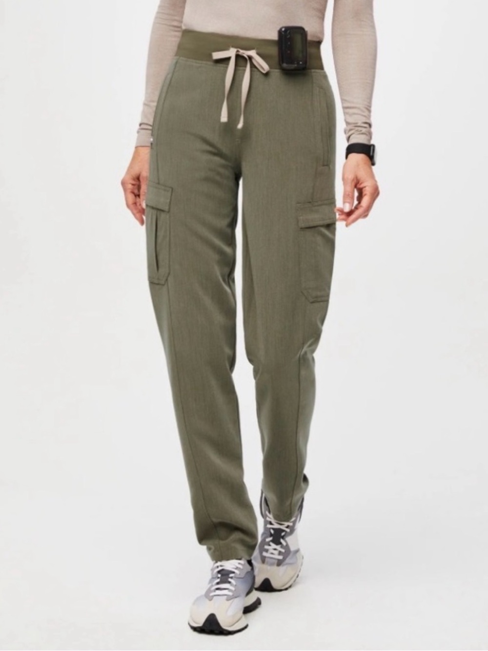FIGS Ukwala High-Waisted Cargo Scrub Pants